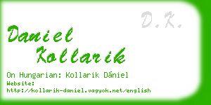 daniel kollarik business card